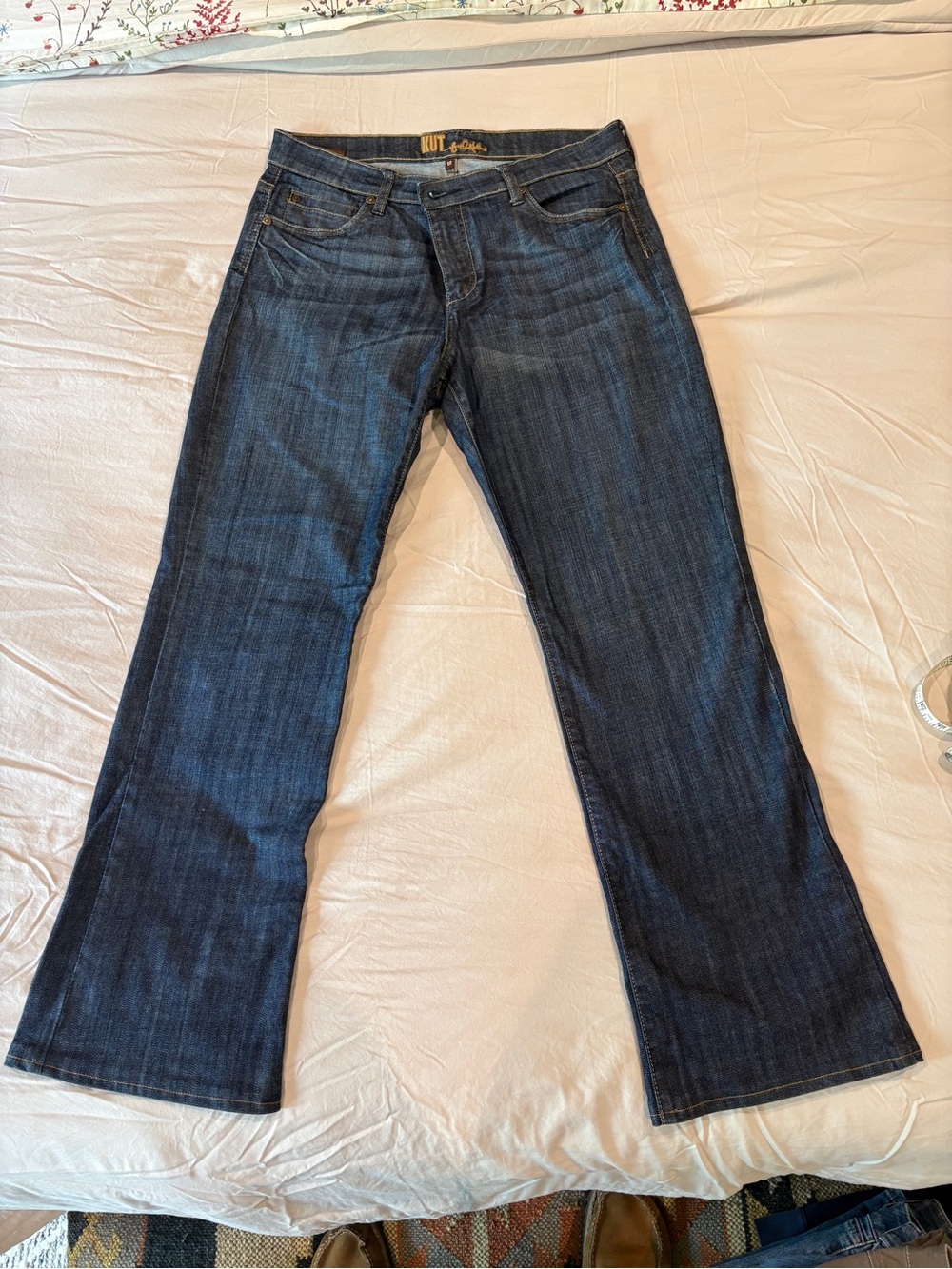 KUT from the Kloth Natalie Bootcut Jeans Size 12 Dark Wash